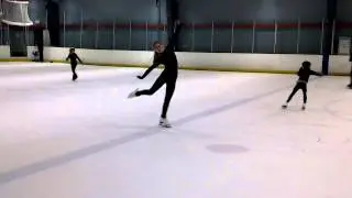 Figure Skating attitude spin with ICE BEAR