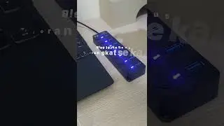 OLYPS 7-in-1 USB 3.0 Hub Type-C Adapter Individual LED Switch 5Gbps Multi Port Adapter for PC Laptop