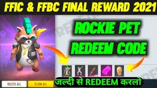 ROCKY PET REDEEM CODE TODAY  😘 | FREE FIRE PRO LEAGUE REDEEM CODE TODAY