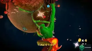 Super Mario Galaxy - Good Egg Galaxy - Dino Piranha Speed Run