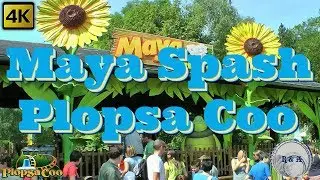 Maya Splash onride/offride POV Plopsa Coo 4K