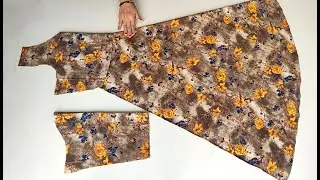 घेरदार Full Flared Umbrella Cut Kurti Cutting | Umbrella Cut Kurti Cutting Step by Step