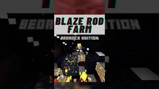 Minecraft Blaze Rod Farm Tutorial [Bedrock 1.18.2] #shorts