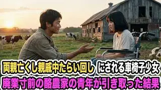 両親亡くし親戚中たらい回しにされる車椅子少女。廃業寸前の酪農家の青年が引き取った結果【感動する話】