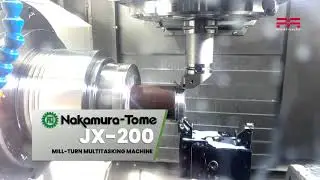 Mill-turn Machining, Gear Hobbing, and Skiving on the Nakamura-Tome JX-200 #cncmachining #cnclathe
