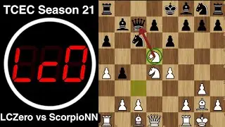 Mind-Blowing Knight Sac by Leela | LCZero vs ScorpioNN | TCEC Season 21 - Division P 2021