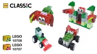 LEGO Classic Mix Red 10707 + 10708 Green Creativity Box | Lego Vee - Speech Build