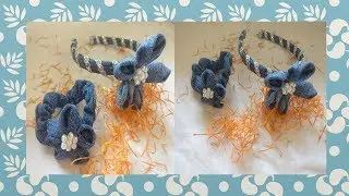 DIY BEST OUT OF WASTE DENIM JEANS[BEAUTIFUL HAIR BAND AND WRIST BAND]