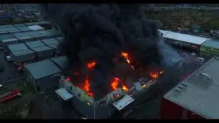 Пожар на рынке Атлант 22.10.2017