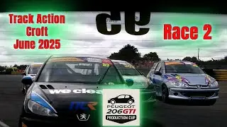 Track Action | Croft | Race 2 | Peugeot 206 GTi&rsquo;s | June 2025 #croft #peugeot206gti  #trackaction