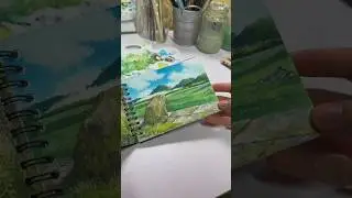 how to draw a beautiful scenery with frog #beautiful #drawing #art #sketch #painting