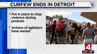 Curfew ends in Detroit after days of peaceful protests
