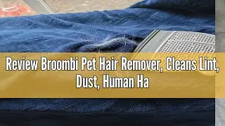 Review Broombi Pet Hair Remover, Cleans Lint, Dust, Human Hair - Reusable Silicone Blade Removes Dog