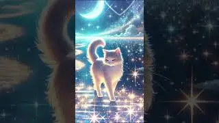 Cat Walking the Star Path 🌌 #Lofi #piano #starpath #calm #dreamy