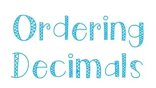 Ordering Decimals