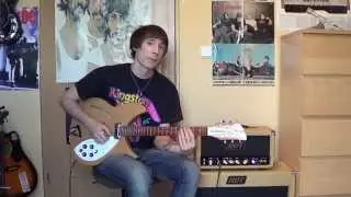 How to record 12-string guitar riff by the 6-string guitar (The Byrds, The Beatles)