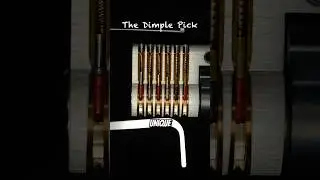 How to use a dimple pick. #locks #locksmith #lockpicking #edc #tutorial #diy