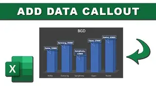 How to add data callout to data labels in excel chart