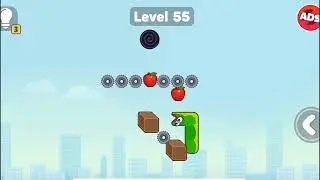 Snake Puzzle: Slither to Eat - Level 55 Gameplay 
