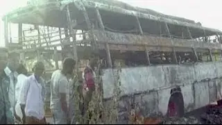 Six killed as bus catches fire in Karnataka