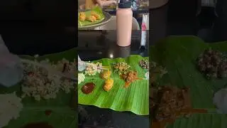 Iyengar-Style Traditional Banana Leaf Feast! 😋South Indian Meals at TKS Restaurant Mysore #wetime