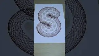 Letter S - Spirograph #spirograph #drawing #asmr