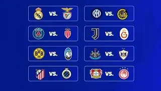 (SORTEO PLAYOFFS CHAMPIONS 2026): SL Benfica- Real Madrid, Club Brugge- Atl&eacute;tico Madrid, M&oacute;naco-PSG