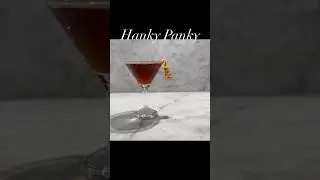 The Hanky Panky #cocktail #classiccocktails #mixology #bartending #howtococktails #hankypanky