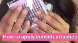 How to apply Individual lashes #individuallashes #lashapplication