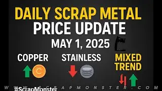 Daily Scrap Metal Price Update | May 1, 2025 | Copper Up, Stainless Slides | #ScrapMonster