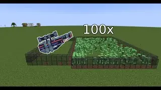 100 Minecraft Mobs VS an Orbital Railgun