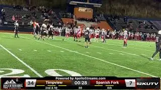 Week 10: Spanish Fork Dons at Timpview Thunderbirds