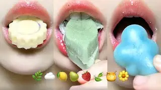Compilation Asmr Eating Honey & Wax Candy Emoji Food ☁️🌸🌿