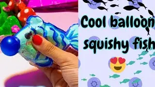 how to make squishy toy //diy easy balloon fish/fairy art and craft/