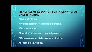 Education for international understanding and global peace ✅🌎B.Ed Notes