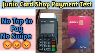 Junio New card pos test || Junio new partner card shop payment test
