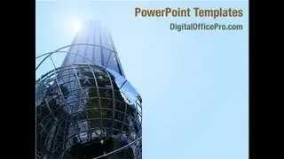 Downtown Project PowerPoint Template Backgrounds - DigitalOfficePro #00050
