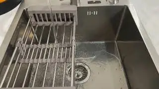 Мойка для кухни из нержавейки PVD Сатин 500х500 LUXWASSER 31207 + Сифон, коландер, дозатор мыла