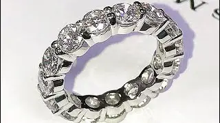 ✨ Large shared claw diamond eternity ring ✨