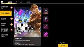 free fire 1 billion downloads gift.