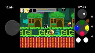 Jogando Super Sapphire Sisters(Sister SuperSonic), um protótipo de um fangame cancelado.