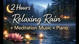 2 Hours Relaxing Rain + Meditation Music 🎶 + Piano 🎹 for Deep Sleep 🛌