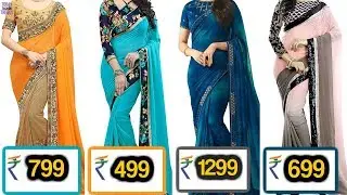 15 latest georgette sarees 2018 with price on Amazon!