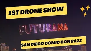San Diego Comic Con Futurama Brand New Drone Show  Petco Park  #sdcc #futurama #hulu #drones
