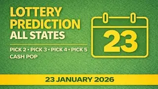 Lottery Predictions ALL STATES | Pick 2 &bull; Pick 3 &bull; Pick 4 &bull; Pick 5 &bull; Cash Pop | 23rd January 2026