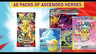 OPENED 60 more ASCENDED HEROES PACKS! 🐉 Chasing the God Pack!