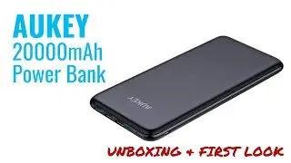 AUKEY 20000mAh USB-C Power Bank - Unboxing and First Look