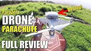 ParaZero SafeAir DRONE PARACHUTE Review & 350 Foot DROP TEST