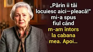 “Părinții tăi locuiesc aici — pleacă!” a spus fiul meu când m‑am întors la propriul meu chalet. Apoi