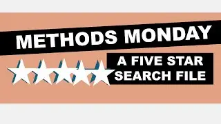 THIS SEARCH FILE IS ON 🔥🔥🔥 | Methods Monday | SR Ed